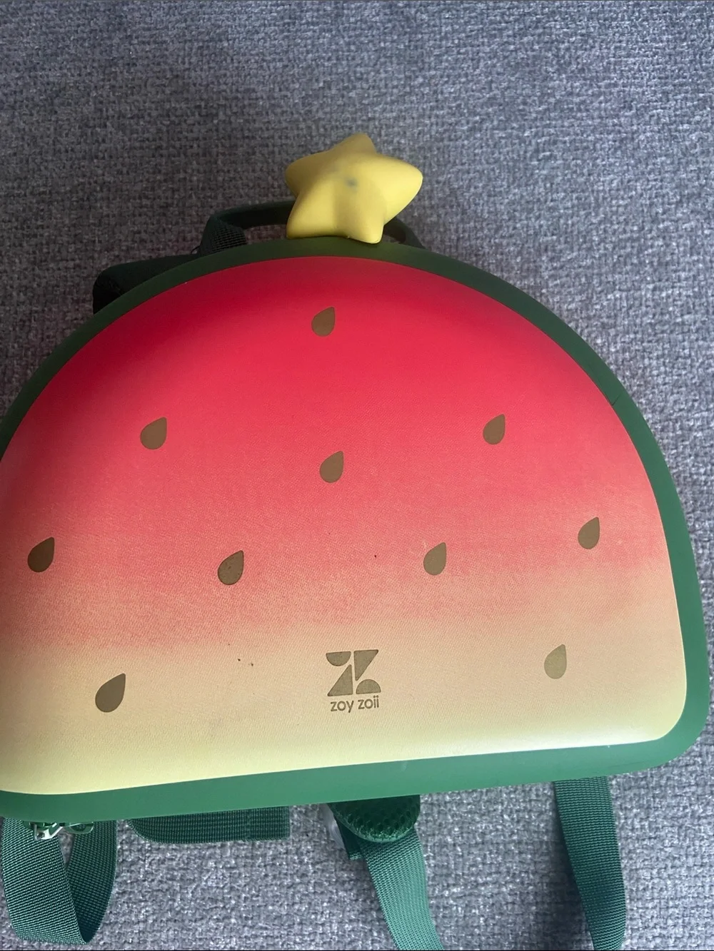 Zoy Zoi Kids Green & Pink Strawberry Mini Backpack